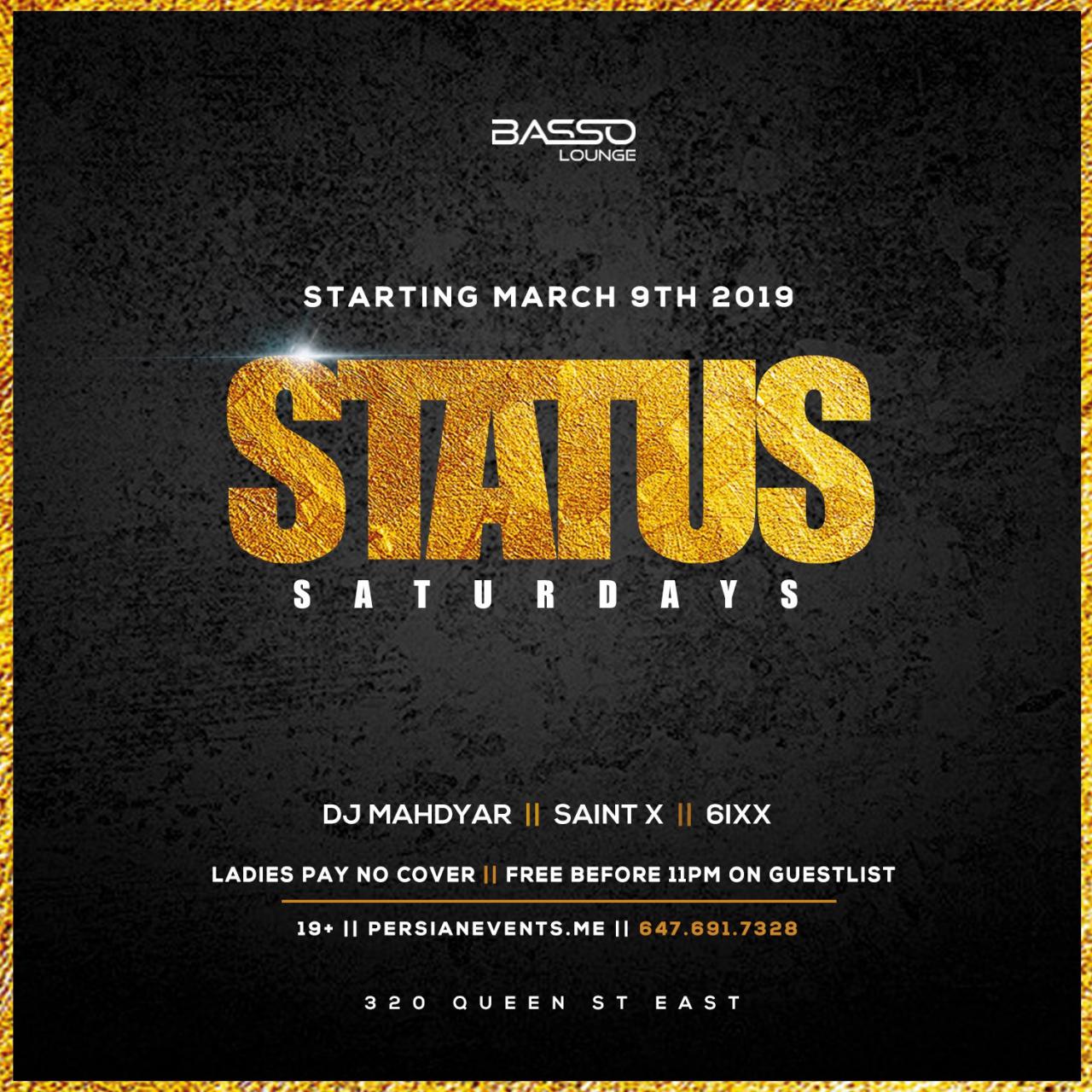 پارتی شبانه Status Saturday در تورنتو