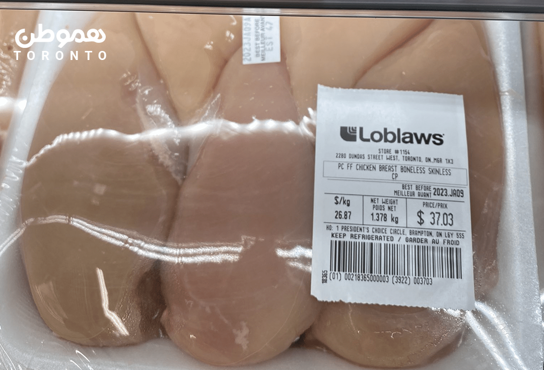 ماجرای گوشت مرغ گران قیمت در فروشگاه های تورنتو چیست؟