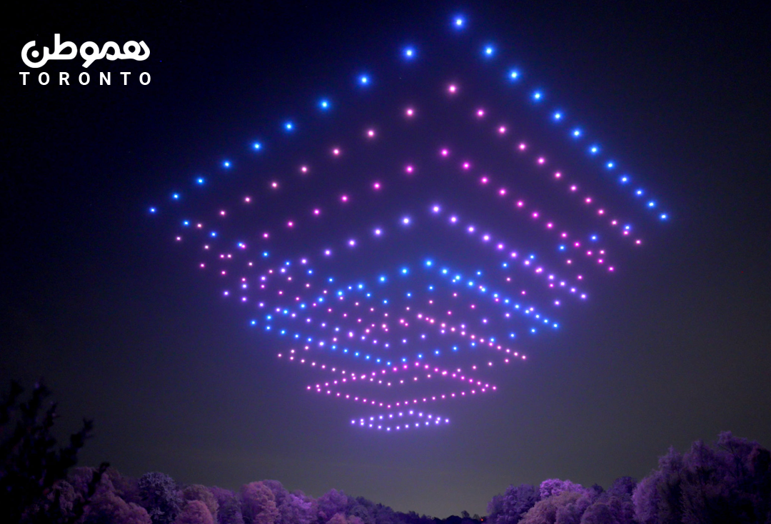 نمایش پهپادها در آسمان تورنتو شنبه ۲ سپتامبر