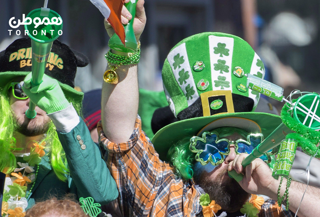 رژه روز سنت پاتریک تورنتو یکشنبه ۱۷ مارچ – تقاطع St. George و Bloor