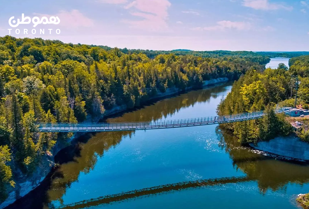 پل معلق Ranney Gorge در آنتاریو: هیجان و لذت تماشای طبیعت در ارتفاع